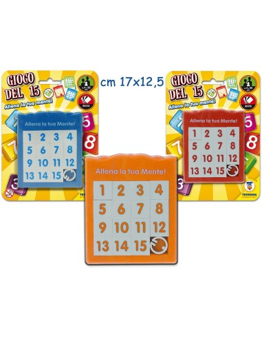 Game of 15 in 2 color variants GLO37887 Globo | Futurartshop.com