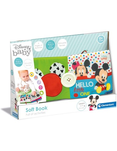 Disney Baby Soft Book Mickey Mouse - Libro soffice Topolino CLE17721 Clementoni | Futurartshop.com
