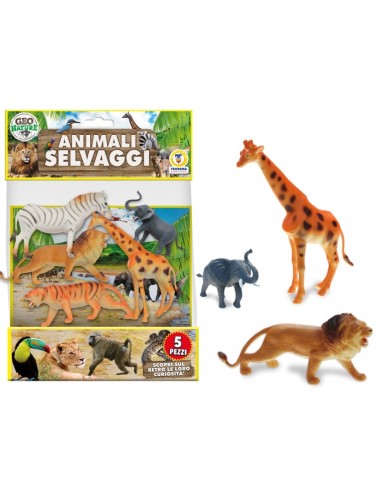 Geo Nature - confezione animali selvaggi 5 pezzi TEO74204 Teorema | Futurartshop.com