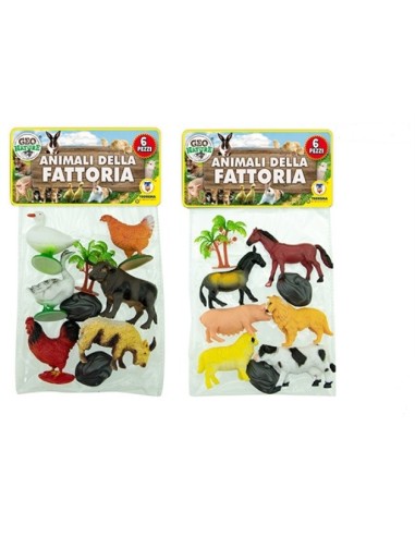 Geo Nature - confezione Animali della fattoria 9 pezzi TEO66334 Teorema | Futurartshop.com