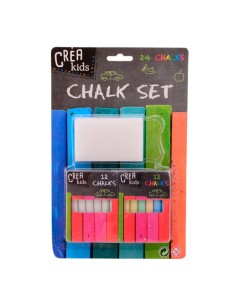 Create Kids Chalk Set with 24 colored chalks FIC28169 Futurart | Futurartshop.com