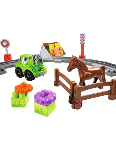Abrick - Treno Country con animali FIC3068 Futurart | Futurartshop.com