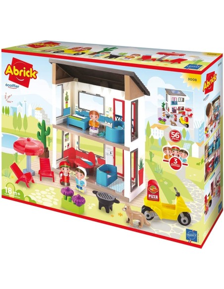Abrick - Villa moderna con personaggi FIC3008 Futurart | Futurartshop.com