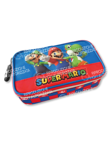Super Mario rectangular case large blue 22-23 PAN67534 Panini | Futurartshop.com