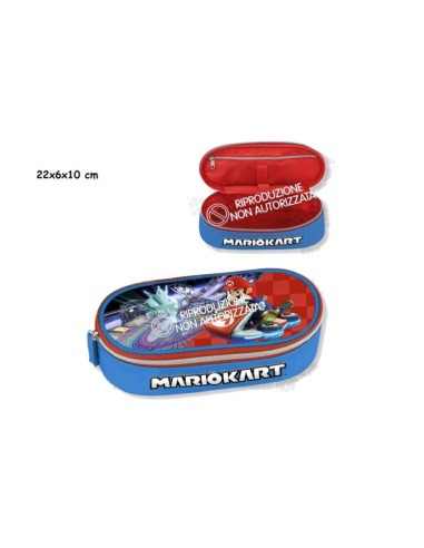 Super Mario Kart oval case blue and red 22-23 PAN67624 Panini | Futurartshop.com