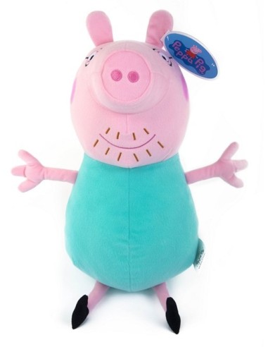 Peppa Pig peluche personaggio Papà Pig 60 cm FIC9262-4 Futurart | Futurartshop.com