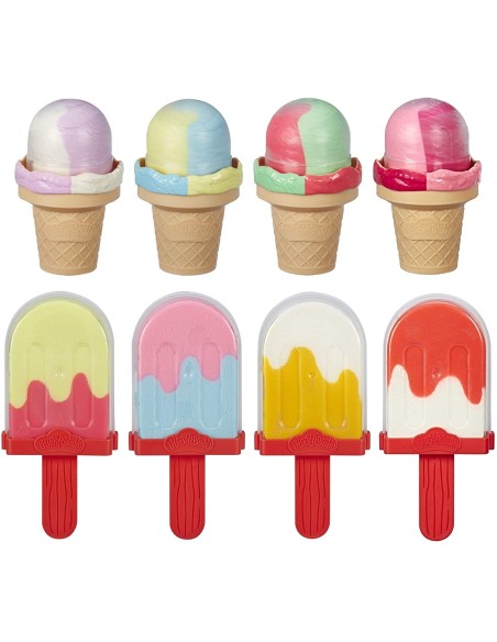 PLA do-Doh Modeling dough cones and popsicles-assorted models FICE6035 Hasbro | Futurartshop.com