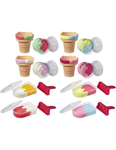 PLA do-Doh Modeling dough cones and popsicles-assorted models FICE6035 Hasbro | Futurartshop.com