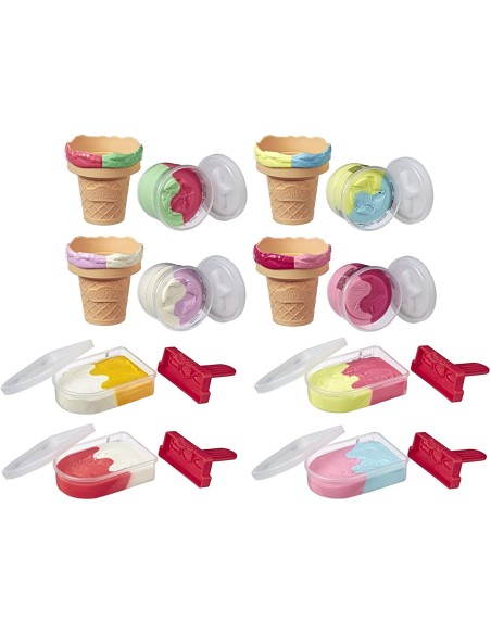 Play-Doh pasta da modellare coni e ghiaccioli - modelli assortiti FICE6035 Hasbro | Futurartshop.com