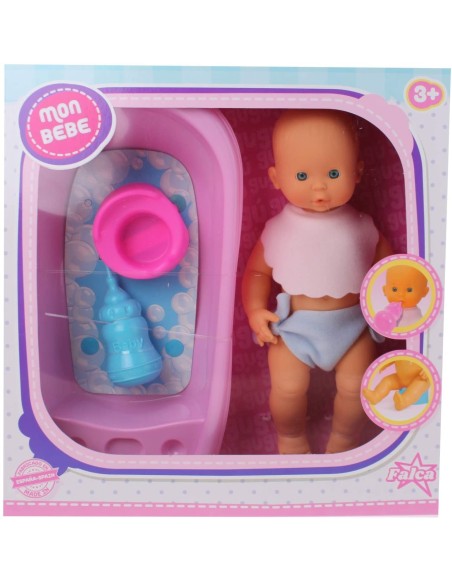 Mon baby doll with accessories-35 cm 2 models FIC35012 Futurart | Futurartshop.com
