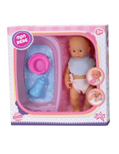 Mon baby doll with accessories-35 cm 2 models FIC35012 Futurart | Futurartshop.com