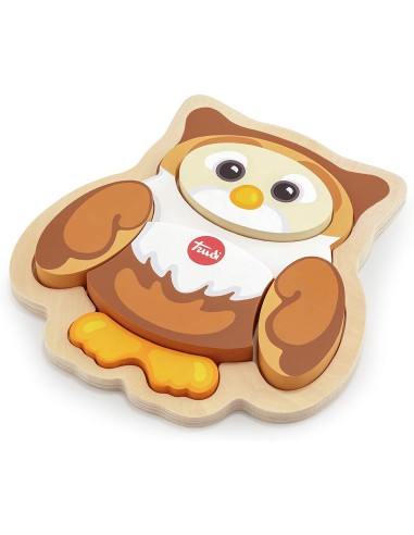Puzzle in legno Gufo Rinaldo TRU88011 Trudi | Futurartshop.com