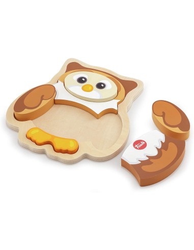 Wooden puzzle Owl Rinaldo TRU88011 Trudi | Futurartshop.com
