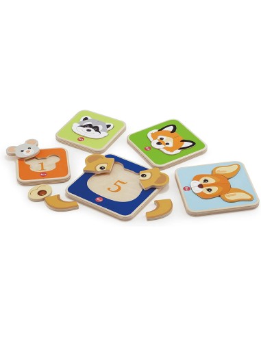 Sevi - Puzzle in legno 1 2 3 impara i numeri TRU88012 Trudi | Futurartshop.com