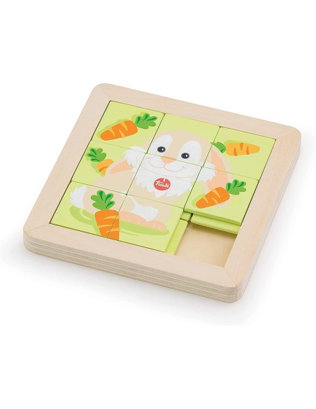 Sevi-Oliviero rabbit sliding Puzzle TRUTUE44000 Trudi | Futurartshop.com