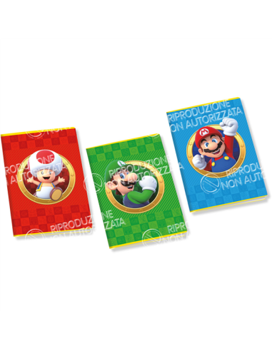 Super Mario Quadernone Rigo 5mm 22-23 PAN675085MM Panini | Futurartshop.com