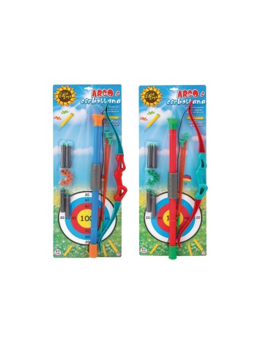 Arco e Cerbottana con frecce a ventosa - 2 colori GLO41126 Globo | Futurartshop.com