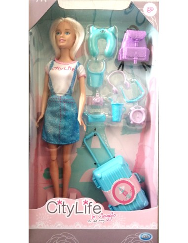 City Life - Bambola in viaggio con accessori ODS44420 Ods | Futurartshop.com