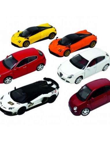 Silver Auto heels Italian cars with lights and sounds-assorted models ODS41127 Ods | Futurartshop.com