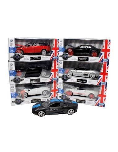 Silver Auto heels English cars with lights and sounds in 1:32 scale - assorted models ODS41128 Ods | Futurartshop.com