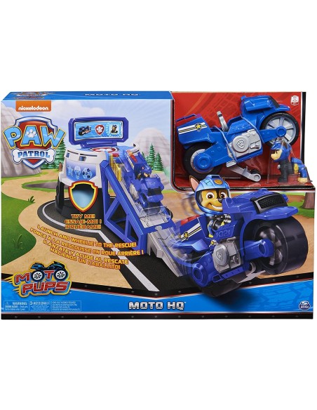 Paw Patrol Moto Pups rampa di lancio con veicolo e personaggio FIC20129845 Spin master | Futurartshop.com