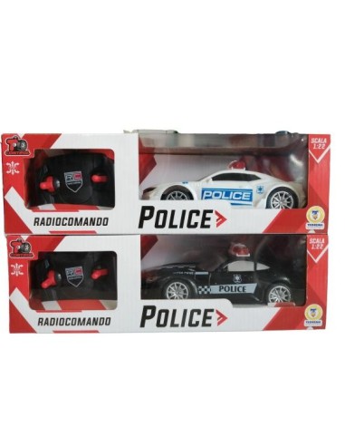 T-Control 1: 22 scale radio-controlled police car - 2 colors TEO67243 Teorema | Futurartshop.com