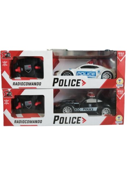 T-Control Auto della Polizia radiocomandata in scala 1:22 - 2 colori TEO67243 Teorema | Futurartshop.com