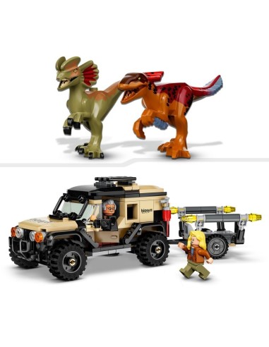 Lego Jurassic World - Trasporto del Piroraptor e del Dilofosauro 76951 LEG6342807 Lego | Futurartshop.com