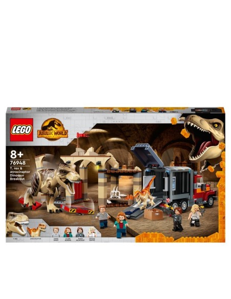 Legoururassicor orld-the escape of the T-King 7 and the Atrociraptor 76948 LEG6332800 Lego | Futurartshop.com