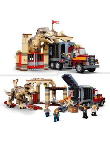 Lego Jurassic World - La fuga del T-Rex e dell'Atrociraptor 76948 LEG6332800 Lego | Futurartshop.com