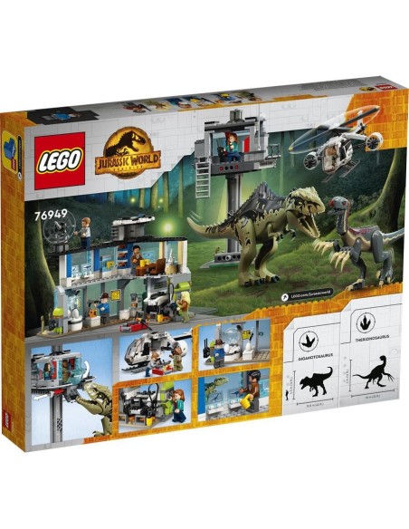 Legour Urassic W orld - the attack of the Giganotosaurus and the Terizinosaurus 76949 LEG6332802 Lego | Futurartshop.com