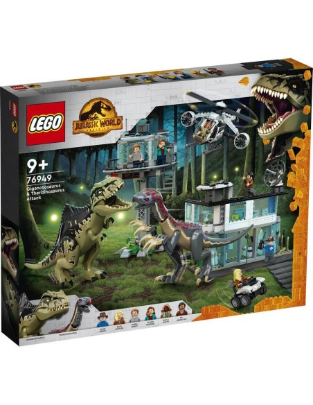 Legour Urassic W orld - the attack of the Giganotosaurus and the Terizinosaurus 76949 LEG6332802 Lego | Futurartshop.com