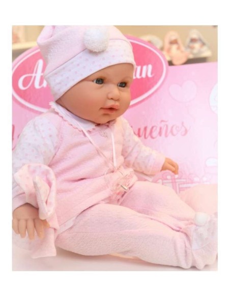 Bambola Reborn Lola con pigiama rosa WON1908 Antonio Juan | Futurartshop.com
