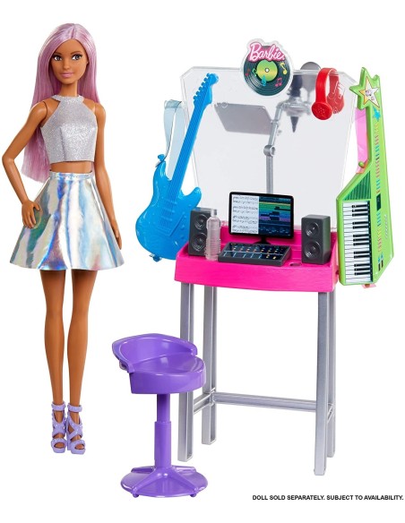 Barbie mini playset Studio di Registrazione FICFJB25/GJL67 Mattel | Futurartshop.com