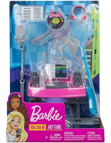 Barbie mini playset Studio di Registrazione FICFJB25/GJL67 Mattel | Futurartshop.com