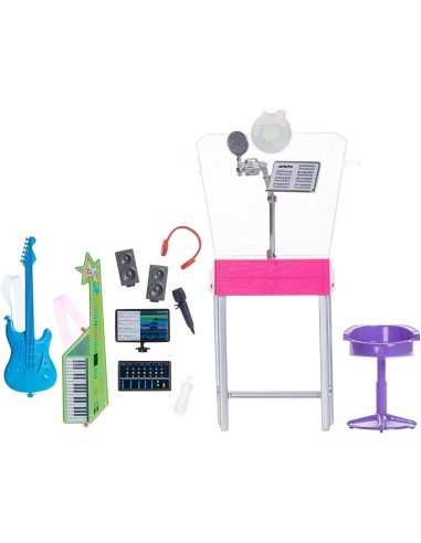 Barbie mini playset Studio di Registrazione FICFJB25/GJL67 Mattel | Futurartshop.com