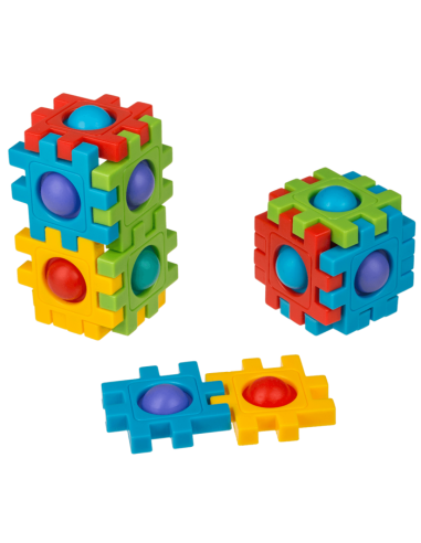 Fidget Pop to costruzione building blocks 4 cm OTB61/6692 Out of The Blue | Futurartshop.com