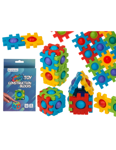 Fidget Pop Toy Elementi di costruzione 4 cm OTB61/6692 Out of The Blue | Futurartshop.com