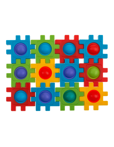 Fidget Pop to costruzione building blocks 4 cm OTB61/6692 Out of The Blue | Futurartshop.com
