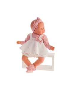 Doll Reborn Martina with pink headband KRE20109 Antonio Juan | Futurartshop.com