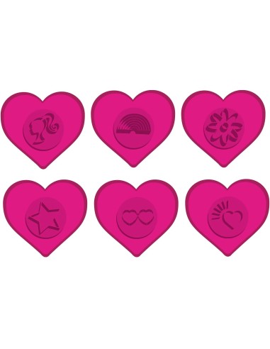 Barbie modeling paste glitter Heart jar LIS88744 Lisciani | Futurartshop.com