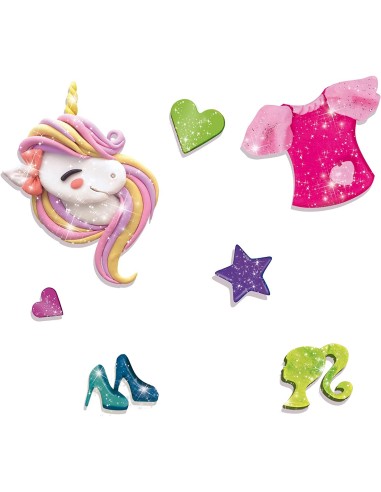 Barbie modeling paste glitter Heart jar LIS88744 Lisciani | Futurartshop.com