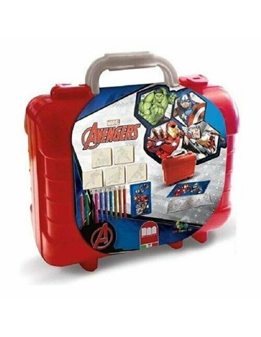 Avengers Valigetta Travel con timbri e pastelli MUL42873 Multiprint | Futurartshop.com