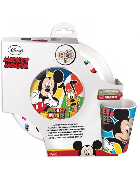 Disney Topolino - Set Piatti con Bicchiere RTIST09454 Futurart | Futurartshop.com