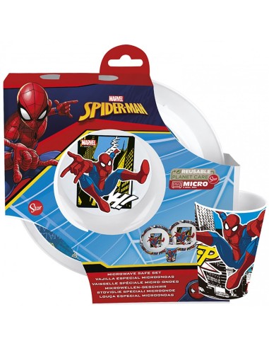 Marvel Spider-Man - Set Piatti con Bicchiere RTIST09450 Futurart | Futurartshop.com
