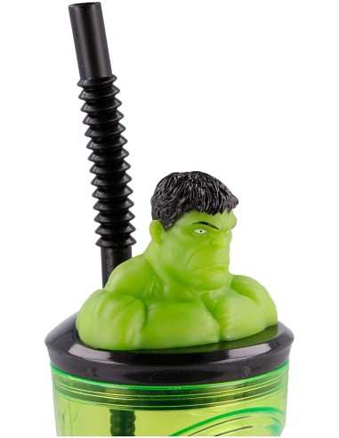 Hulk glass in 3D with straw RTIST57777 Futurart | Futurartshop.com