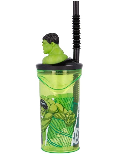 Hulk glass in 3D with straw RTIST57777 Futurart | Futurartshop.com