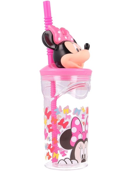 Bicchiere Minnie in 3D con cannuccia RTIST51166 Futurart | Futurartshop.com
