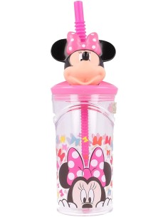 Bicchiere Minnie in 3D con cannuccia RTIST51166 Futurart | Futurartshop.com