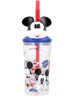 Micke glass Mouse Mouse in 3D with straw RTIST50166 Futurart | Futurartshop.com